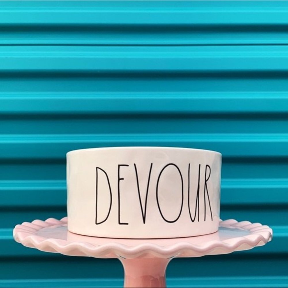 Rae Dunn Devour Ceramic‎ Pet Bowl